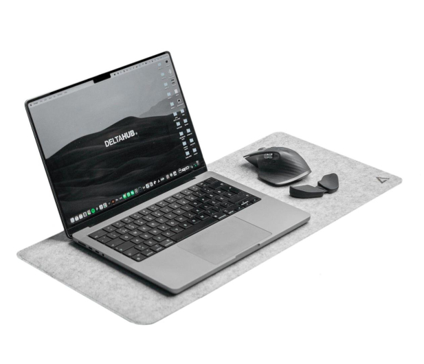 Deltahub Minimalistic Desk Pad - Light Grey - S - 1151361 - zdjęcie